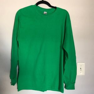 Green Long Sleeve Shirt.
